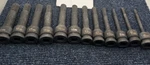 (12 Pieces) Grey Pneumatic 1/2" Drive 4" Length Metric Hex Driver Sockets 6-19mm. Fixed Price $153.76.