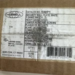 Hubbell Swp1 Steel Light Switch Wall Plate 1-gang Tamper Resistant White New E55. Fixed Price $42.49.