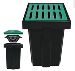 Natotela Catch Basin For Drainage With Fiber Glass Grate 18x18x24 In. Deep Drain. Fixed Price $138.00.