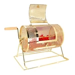 Gse Small Brass Raffle Drum Lottery Cage Holds 2500 Tickets Or 80 Bingo Balls. Fixed Price $39.99.