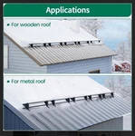 Benfar 5ft Snow Guards For Metal Or Wood Roof Complete Set New (sealed Box). Fixed Price $89.99.