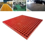 1 Pcs Red Fiberglass Frp Grating Grid Floor For Car Wash Shop 2.6ft*2.6ft. Fixed Price $136.80.