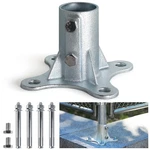 4pack 2"(actual: 1 7/8" Od) Chain Link Fence Post Base Flange Bracket Galvani.... Fixed Price $181.72.