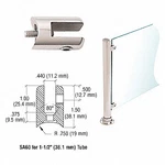 Crl Sa60ps Polished Stainless Fixed Glass Fitting For 1-1/2" Tubing. Fixed Price $25.69.