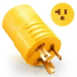30 Amp To 110 Adapter,l15-30p Twist Lock Adapter 5-15r/5-20r Outlets,30 Am.... Fixed Price $43.96.