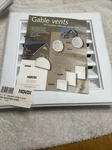 Gable Vent 12in X Novik, White Wood Grain Texture New!. Fixed Price $29.99.