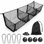 2 Pack Heavy Duty Three Pocket Cargo Net Expandable 47 X 12 Inches Mesh Trunk.... Fixed Price $60.04.