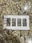 Eaton Wiring Pjs264w Decorator Screwless Wallplate, 4-gang, White. Fixed Price $18.00.