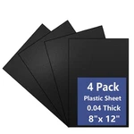 4 Pack Black Plastic Sheets 8x12x0.04 In Flexible High Tensile Sheets.... Fixed Price $14.32.