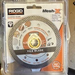 Ridgid Mesh-x Hd-cm45p 4.5" Diamond Blade For Porcelain Ceramic Marble Granite. Fixed Price $17.00.