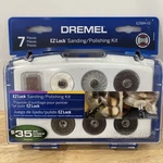 Dremel Ez Lock Sanding Polishing Kit 7-piece Ez684-01. Fixed Price $20.00.