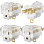 Maximm 2 Prong To 3 Adapter, 4 Pack Turn Any Outlet Into A Pr.... Fixed Price $15.99.