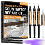 Endhokn Marble Granite Countertop Repair Kit, 3pcs Clear Quartz R.... Fixed Price $34.91.