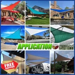 Shademart 14'x14'x19.8' Grey Right Triangle Sun Shade Sail Canopy. Fixed Price $54.99.