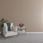 Ekena Millwork 47"h X 1/4"t Adjustable Wood Slat Wall Panel Kit 22 Alder Slats. Fixed Price $96.21.