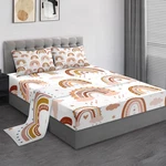 Pamnest Queen Size Bed Sheet Sets Boho Rainbow Pink Soft Microfiber 4 Pcs. Fixed Price $96.52.