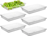 Pans 6 Pack Full Size 2.5 Deep Polycarbonate Nsf Curta Food Dishwasher. Fixed Price $124.99.