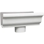 Lot Of 4 Amerimax Home Products 33010 5-in Galvanized End/drop, White. Fixed Price $39.95.