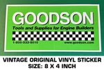 Goodson Tools & Supplies For Engine Builder Vintage Original Vinyl Decal Sticker. Fixed Price $9.34.