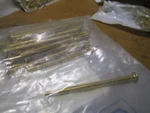 #10-24 X 3" Slotted Drive Round Head Brass Machine Screw Qty 25. Fixed Price $15.00.