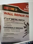 Four (4) Red Devil 1214 Onetime Wall Repair Patch 4" X Metal Single Pack. Fixed Price $6.99.