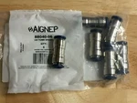 New Lot Of 6 Aignep 88040-06 3/8" Tube Push To Connect Straight Union Fittings. Fixed Price $24.95.