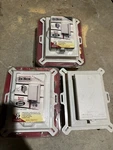 Lot Of 3 Arlington In Box Recessed Outlet Wall Plate Kit New Vinyl Siding. Fixed Price $99.50.