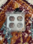 4 Square Industrial Raised Standard Quad Outlet Cover. Fixed Price $9.00.