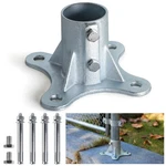 Prinfort 2-pack 2 1/2 (2 3/8 Od) Galvanized Chain Link Fence Post Base Flanges. Fixed Price $87.59.
