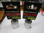 Gearwrench 3/8" Drive 13/16" Sae Socket 12 Points Qty 2. Fixed Price $12.00.