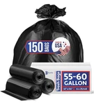 55-60 Gallon Trash Bags Heavy Duty - Bulk 150 Pack Large Garbage Big. Fixed Price $39.99.