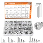 1280 Pieces M2 M3 M4 M5 304 Stainless Steel Hex Socket Cap Metric Screws Bolt.... Fixed Price $34.40.