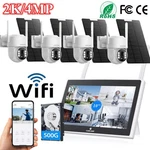 Camcamp 4mp Wireless Home Security Camera System Solar Ip Cameras 10'' Monitor. Fixed Price $305.90.
