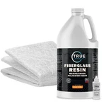 Fiberglass Repair Kit 1 Gal Polyester Resin .75x50"x10 Yards Chopped Strand Mat. Fixed Price $99.97.