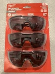 Milwaukee Tinted Safety Glasses - Anti-scratch Lenses 3 Pack New. Fixed Price $29.99.