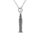 Big Ben Tower Necklace Pewter London Landmark Charm On Stainless Steel Chain. Fixed Price $15.00.