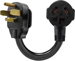 Eversimpleinc 3 Prong To 4 1ft Dryer Plug Adapter For Old Dryer, Black. Fixed Price $30.05.