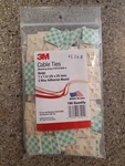 (100) 3m Ctb1x1bga-c Beige Cable Tie Mounting Bases 1"x1" 2-way Adhesive Mount. Fixed Price $40.00.