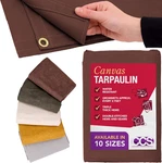 Heavy Duty Ccs Waterproof Canvas Tarp - 8x10 Ft For Camping & Outdoor Use. Fixed Price $99.99.