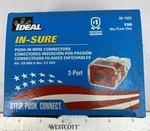 Ideal 30-1032 Push In Connector,2 Port,red, Wago Quantity Of 100 Up To 600v New. Fixed Price $19.99.
