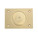 Hubbell S2425 Brass Round Floor Box Rectangle Combo Cover. Fixed Price $72.50.