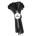 Zip Ties 6 Inch Black 100 Pack, Wire With 50lb Tensile Strength.... Fixed Price $13.11.