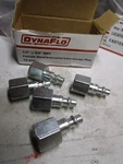 1/4" X 3/8"npt Female Steel Industrial Interchange Plug Qty 5. Fixed Price $15.00.