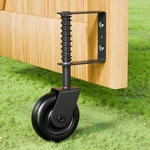 4.3" Heavy Duty Gate Wheel, Black Casters For Outdoor Wooden Fence, Sp. Fixed Price $25.26.