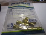 1/4" Tube Northway Brass Push-to-connect Dot Union Tee Qty 5. Fixed Price $45.00.