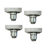 Atlas Equipment Set Of 4 Slotted Rubber Adjustable Adapters, 1.57" Peg Size Attd. Fixed Price $219.99.