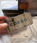 Cosco Mini Iron Storage Box - Miniature Shipping Container Rustic Finish. Fixed Price $13.00.