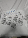 Lot Of 23 Fastenal 5/8-11 Stainless Steel Washers, Nuts And Hex Cap Screws. Fixed Price $28.95.