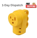 Acbroad Nema 6 50r 50a 250v Female Welder Socket Yellow. Fixed Price $21.99.