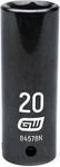 Gearwrench 1/2" Drive 6 Pt. Deep Impact Socket, 20mm - 84578n 20mm, Black. Fixed Price $20.99.
